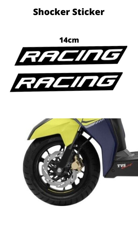 TVS Racing Shocker Sticker | Bike Shocker Sticker